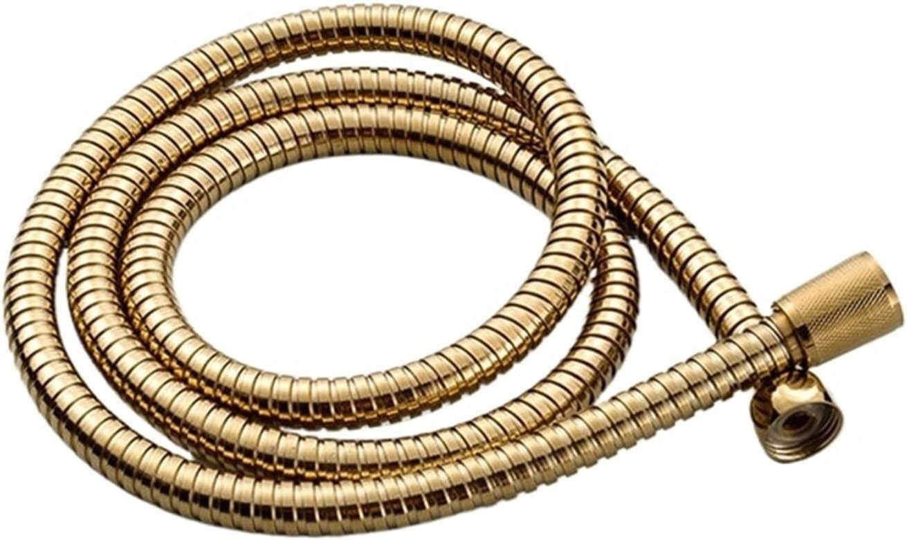 Gkirqvpe Gold Shower Hose, Shower Hose Flexible Stainless Steel Multicolor G1/2 1.5M