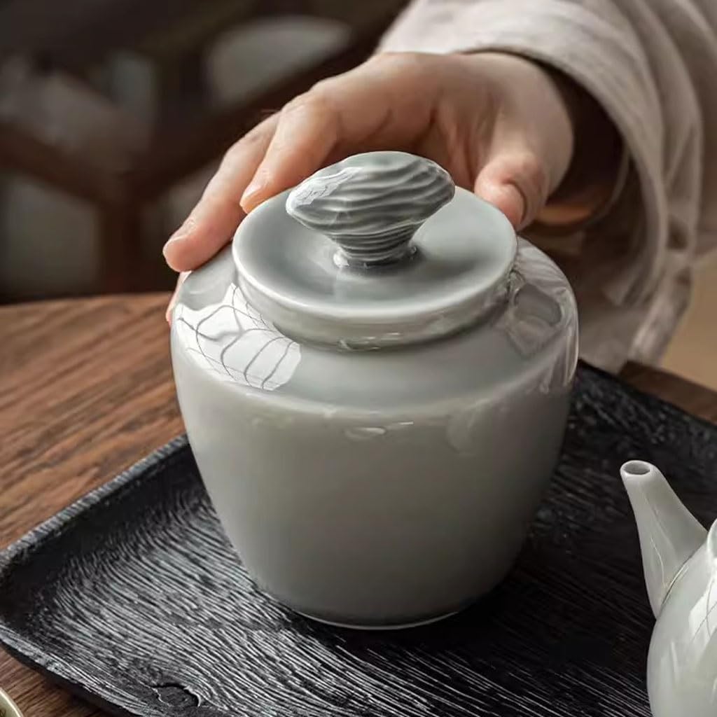 Organizer Na Torebki Herbaty Pojemnik Do Przechowywania Herbaty Szkliwo Puszka Na Herbatę Domowy Ceramiczny Słoik Z Uszczelnieniem Mała Herbata Przenośny Pojemnik Na Herb