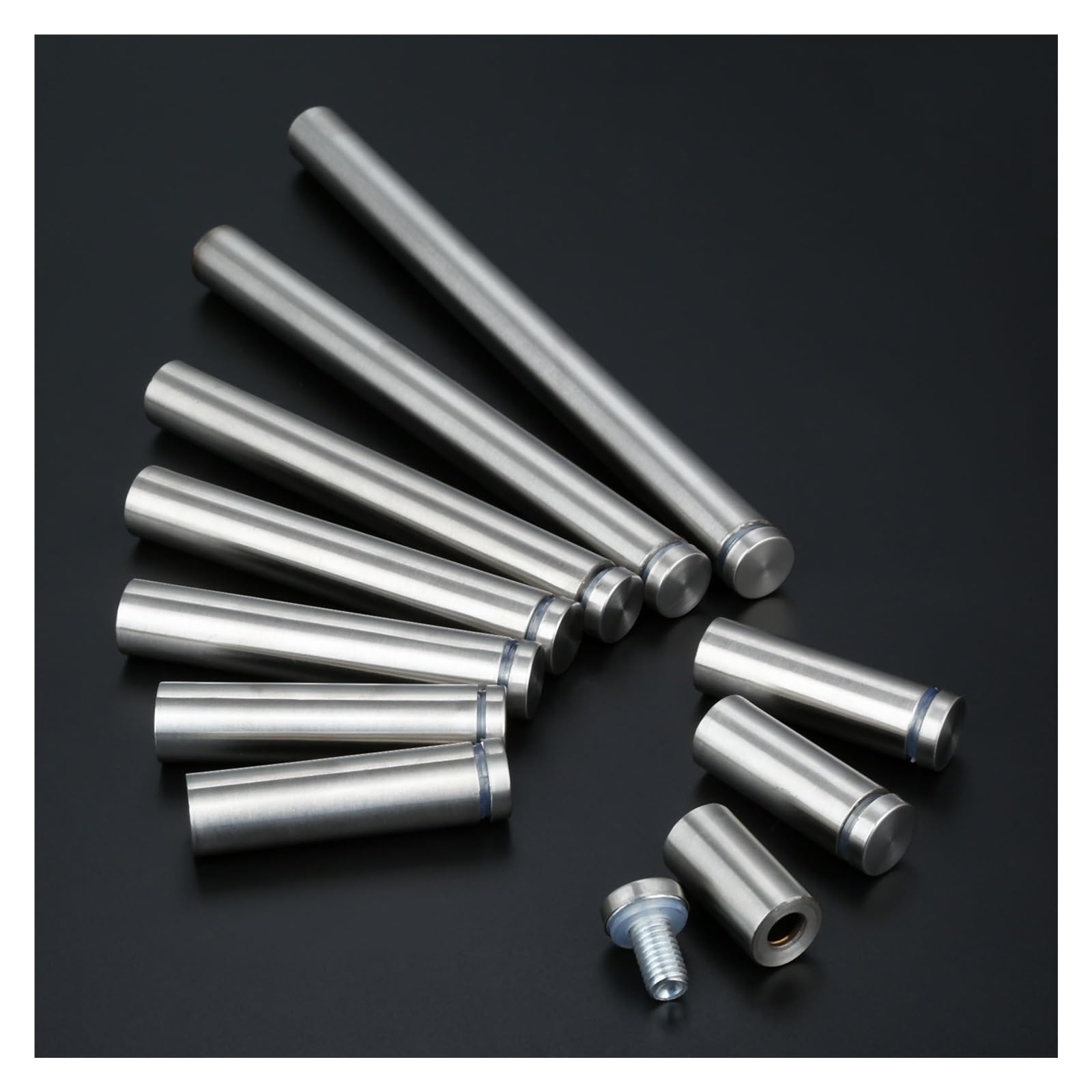 tornillos avellanados, 10 piezas/lote de separadores acero 19 mm for publicidad, pernos, clavos, tornillos fijación for carteles publicitarios, abrazaderas y sujetadores