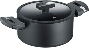 Berndes 20 cm B.Green Aluminium Induction Cooking Pot Made from 100% Recycled Drinks Cans, 20cm, Black