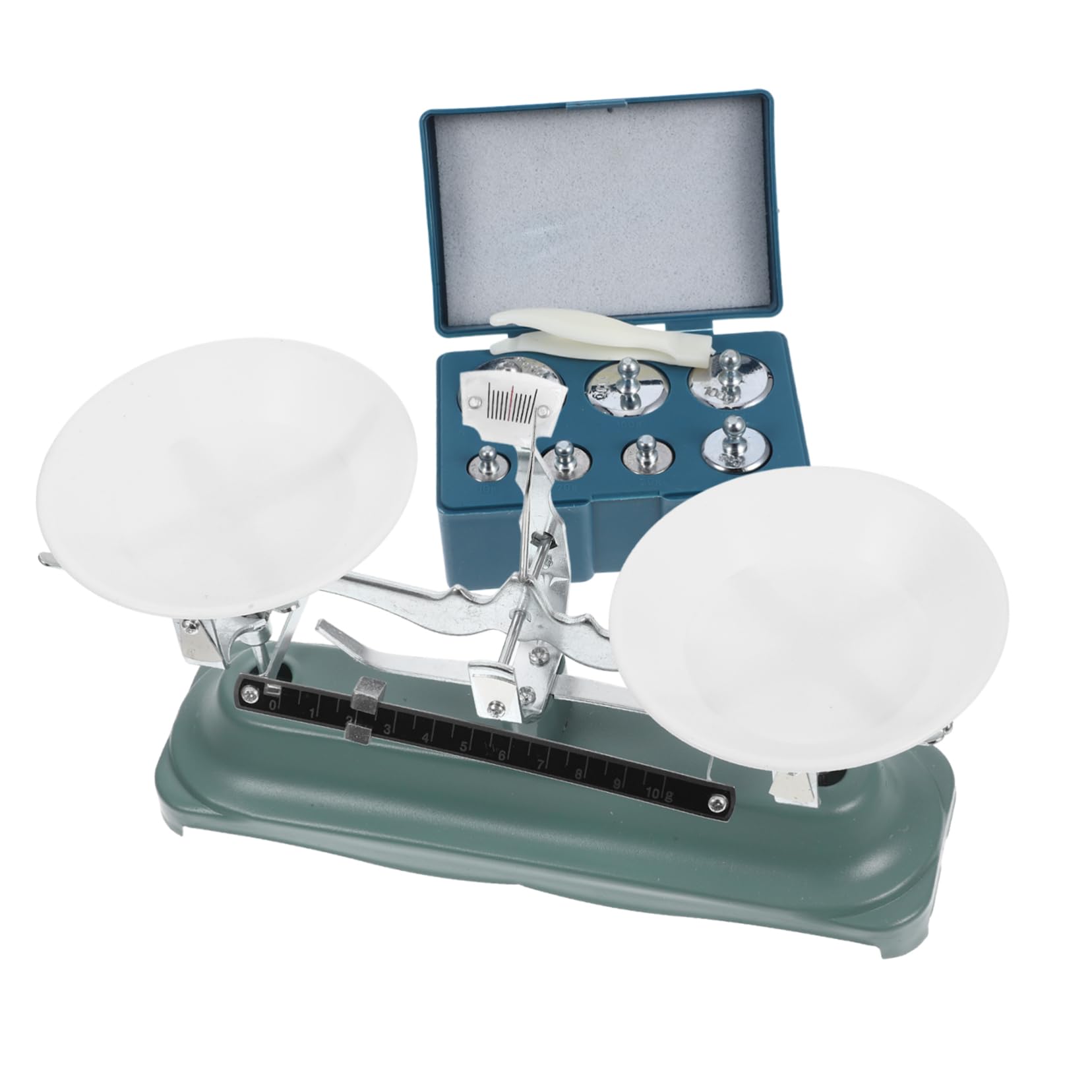 Zerodeko 2 Set strumenti didattici laboratorio peso industriale di grandi dimensioni scale di bilancia a triplo raggio scala a triplo raggio bilancia con pesi gomma da cancellare