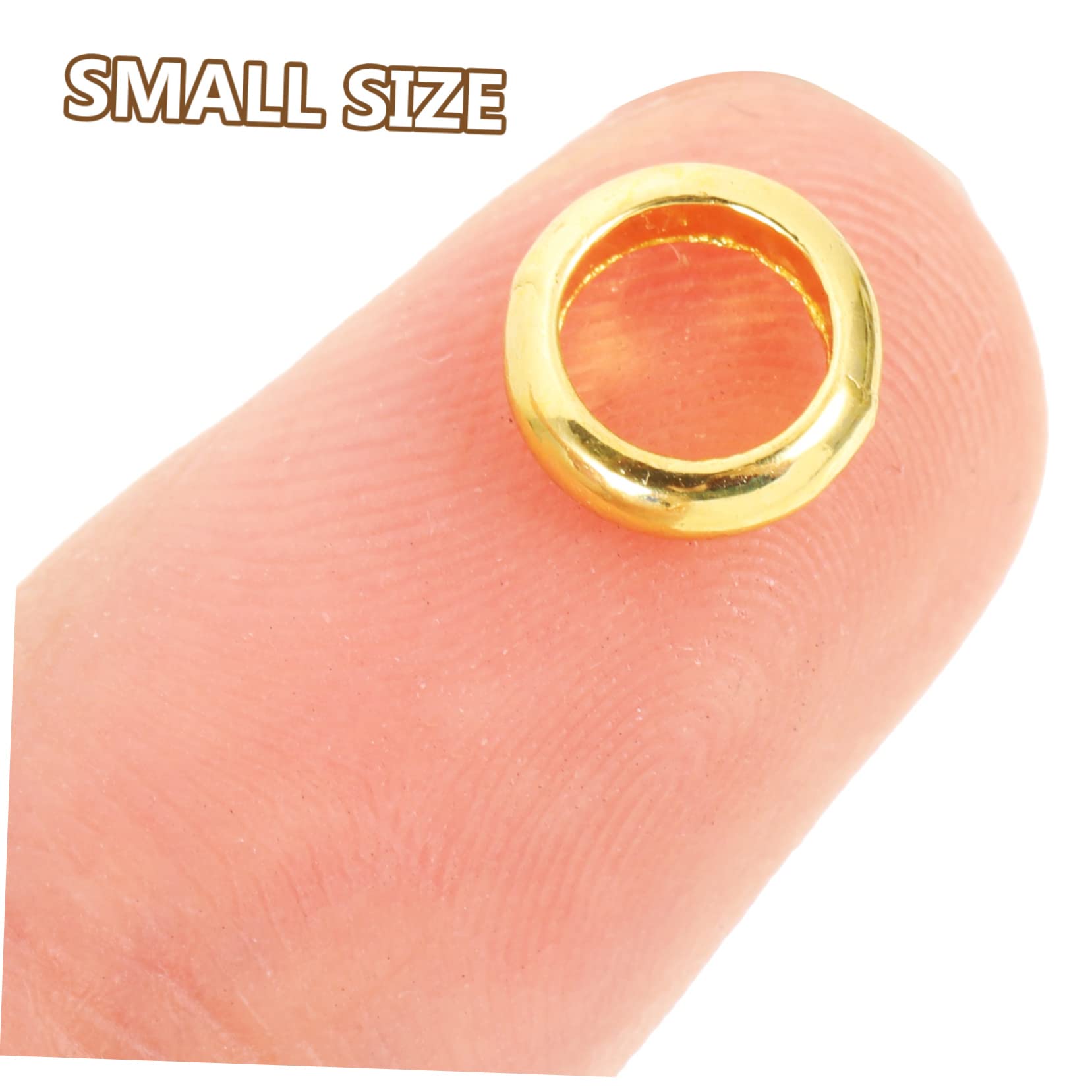 Uonlytech 5 Set Accessori Per La Lega Di Gioielli Perle Perline Distanziatrici Dorate Perle Per La Produzione Di Gioielli Creazione Di Spaziali Golden 100 Pezzi*5
