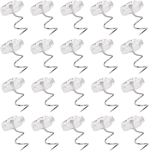 Mini Skater 30 unidades de alfileres giratorios con caja pequeña de metal transparente con forma de rosa, para tapicería, faldas de cama, mantas