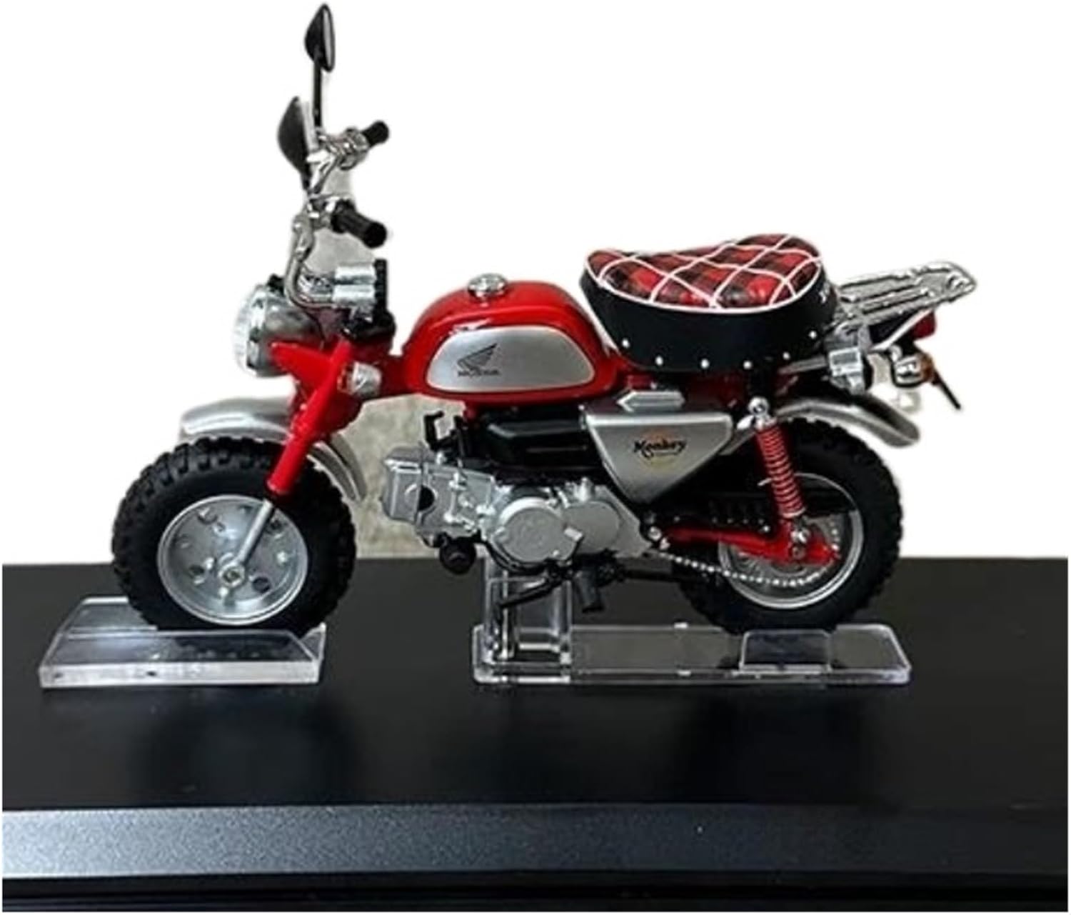 Scale Model 1:12 Scale for Monkey Z50J Motorcycle Model Kit Red Static Die Casting Collection Ornaments Collectible Ornaments