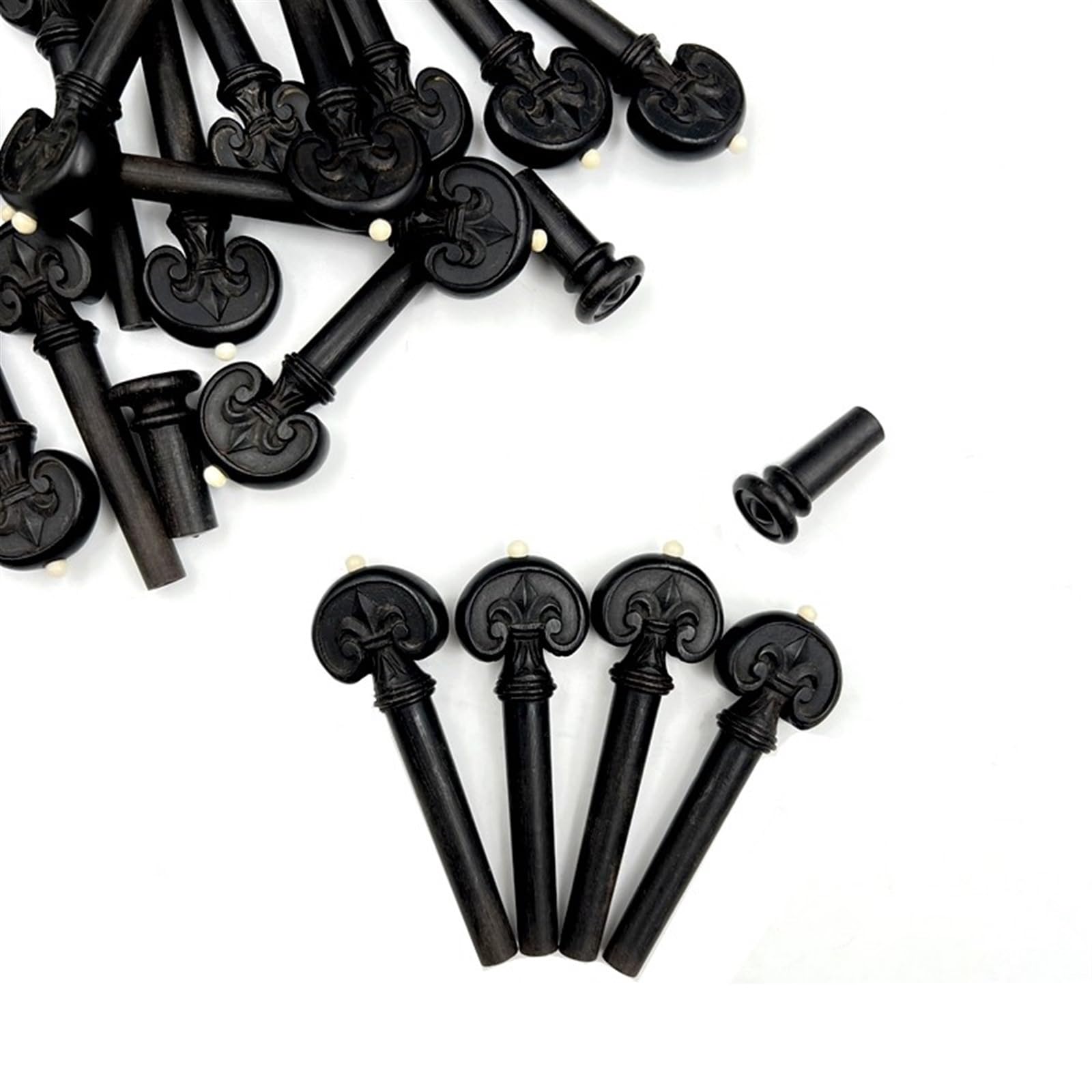 Accesorios Para Violín Un Juego De Clavijas De Afinación Para Violín Clavijas De Ébano Accesorios Para Violín Con Cordal