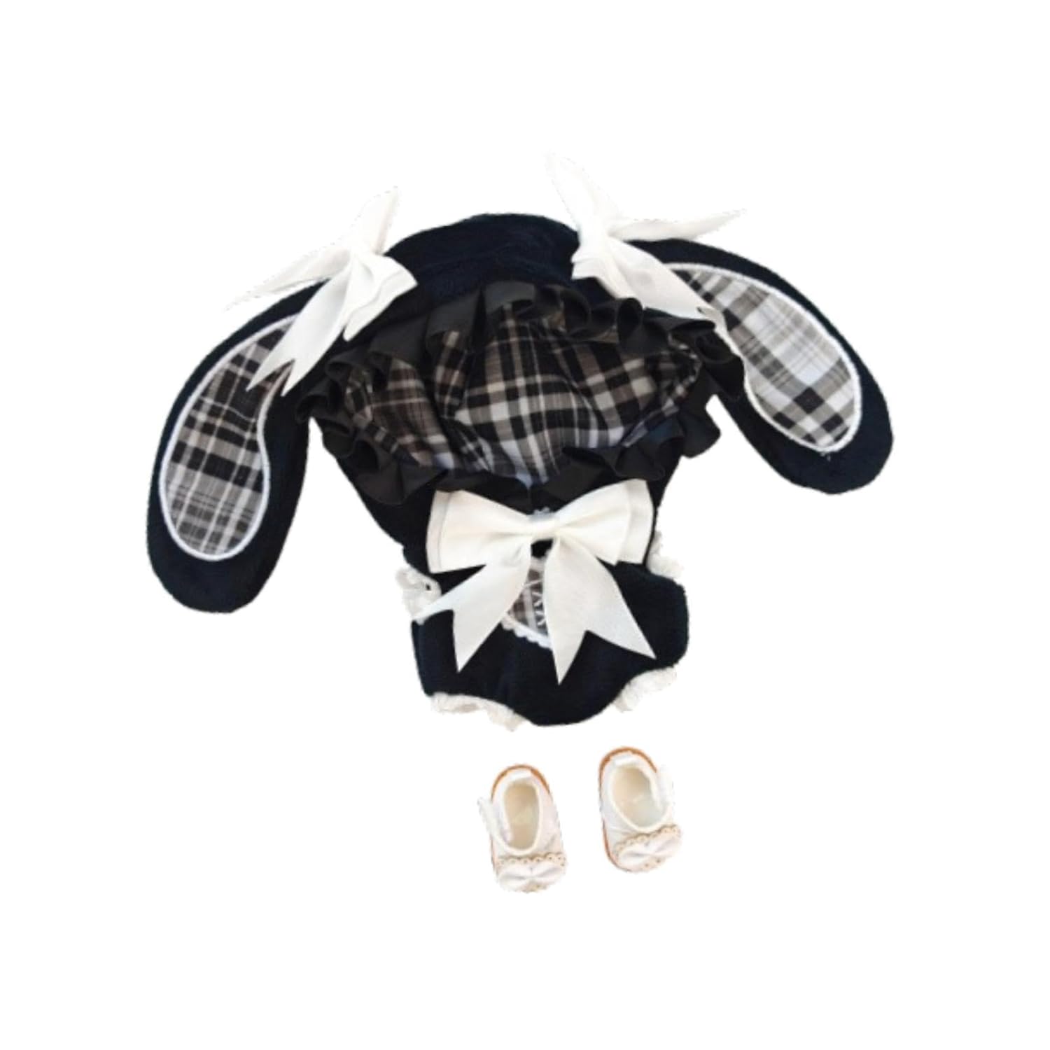 THE STYLE SUTRA 15cm 17cm Plush Doll Clothes Doll Hooded Bodysuit Cute for Gift Little Girls White 4 61NcMNdfdoL. SL1500