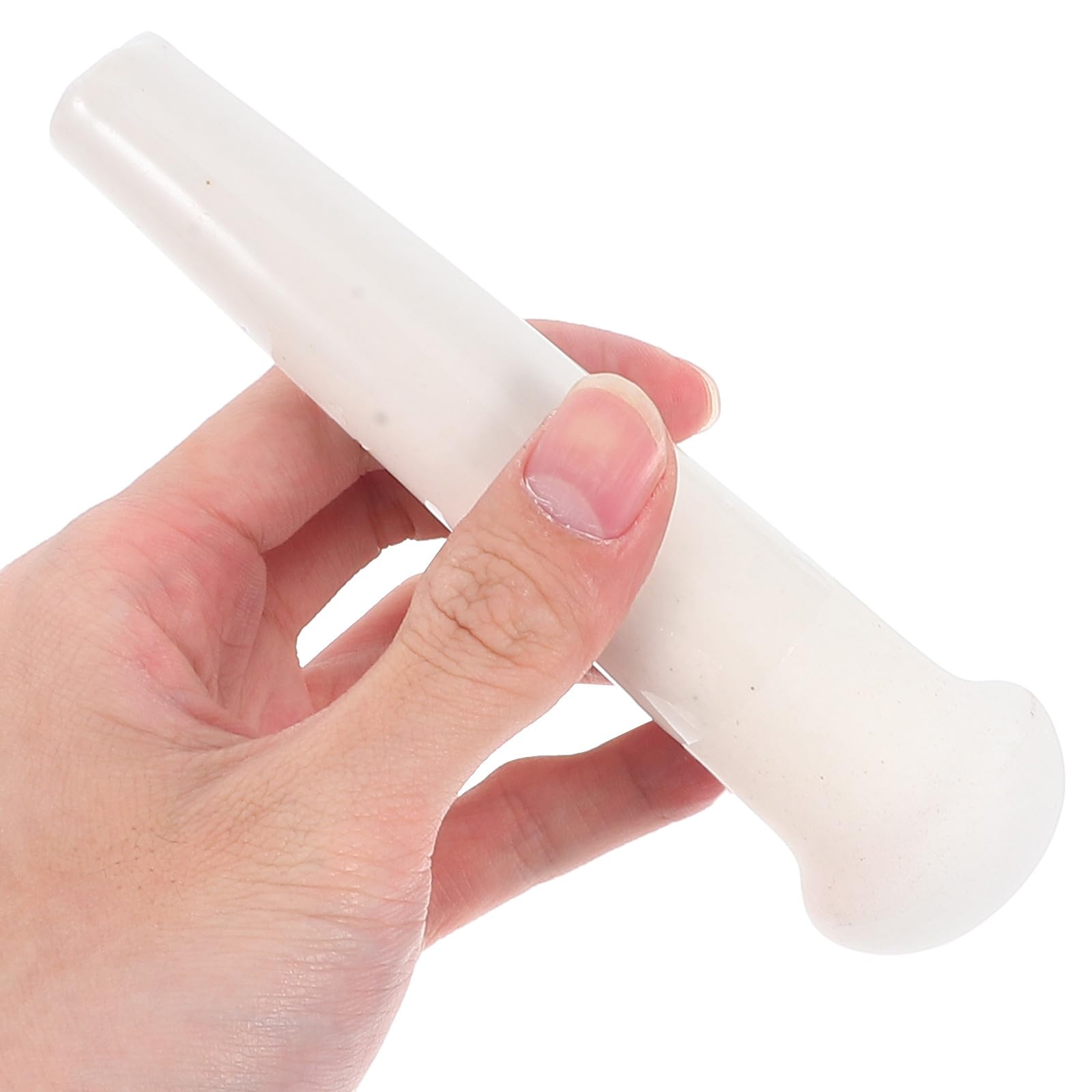 Supvox Mörser Stößel aus Porzellan 13cm Keramik Lebensmittelzerkleinerer zum Stampfen von Knoblauch und Zubereiten von Soßen und Suppen