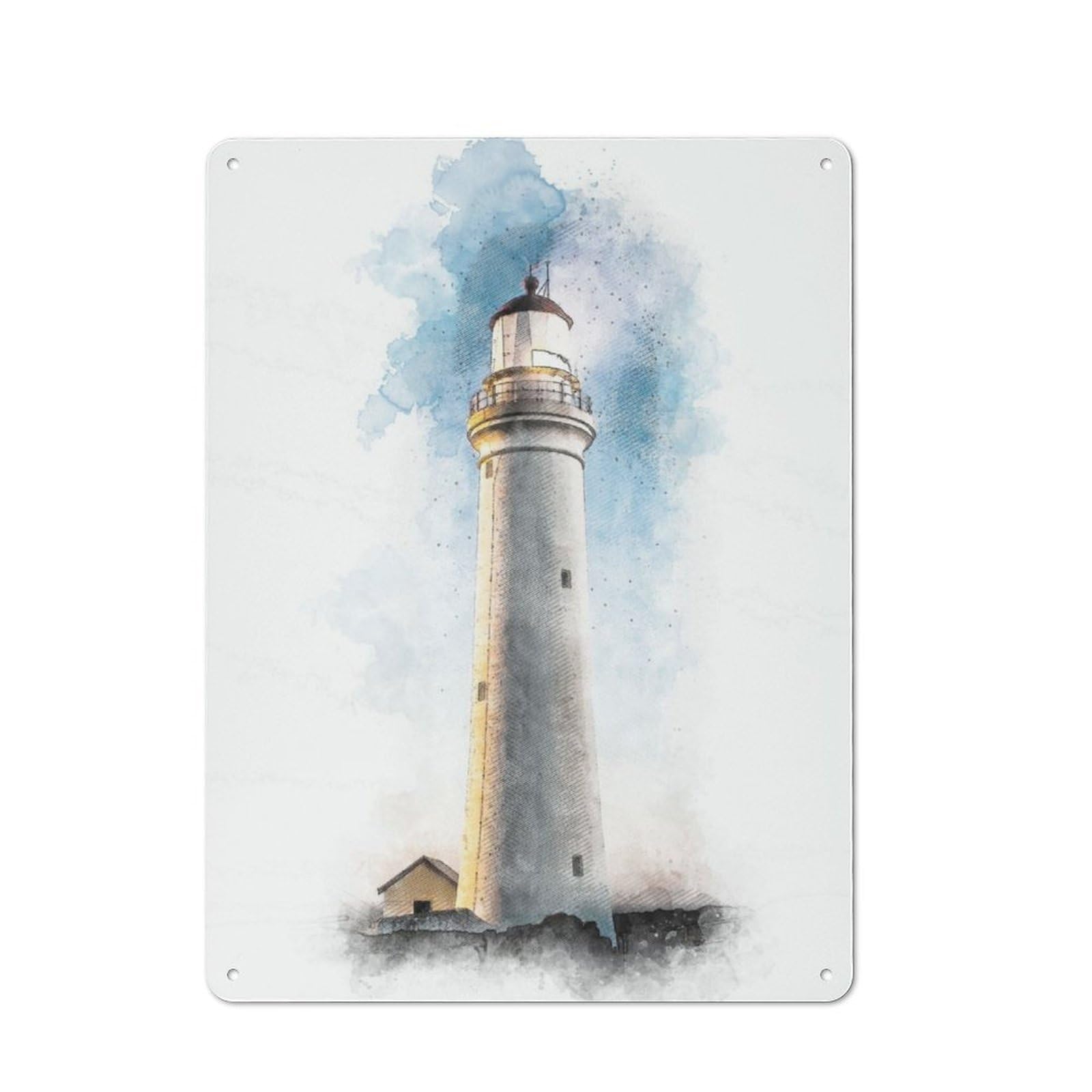 Junmoney Cape Nelson Lighthouse Printed Metal Sign 40X30cm For Living Room Or Hallway, For Home Wall Decor Collectors