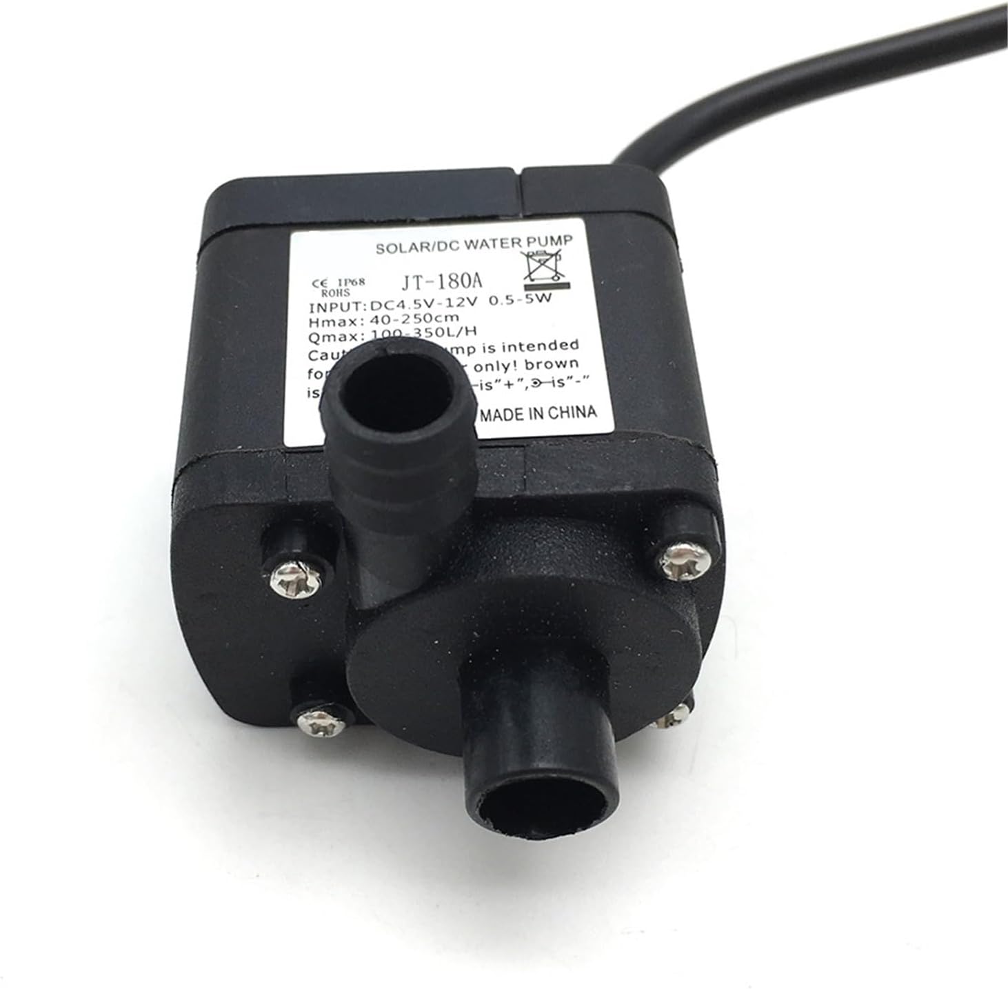 JT-180A DC 4.5-12V 100-350L/h Micro DC submersible mini electric water pump(24V)
