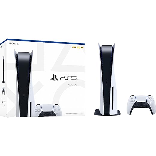 Sony Playstation 5 Disc Version PS5 Gaming Console - 16GB GDDR6 Memory, 825GB SSD, 4K Blu-ray player, WiFi 6, Bluetooth 5.1, Ethernet, 120Hz 8K Output, "Tempest" 3D AudioTech, Type-C