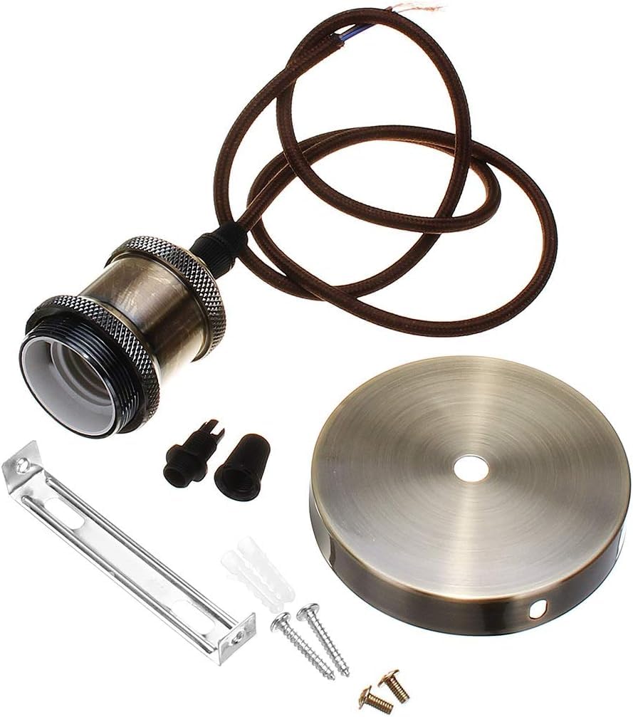 Oprawka lampy elektrycznej, Gniazdo do lamp wiszących E27 AC110-220V wielokolorowe(Chrome)