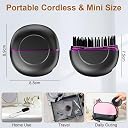 Alaoo 2-in-1 Beard Straightener for Men and Mini Hair Straightener, 3 Adjustable Temperatures, Anti-scalding / Portable, Fine Hair Beard Straightener Brush for Styling Beard and Fine Hair gallery image