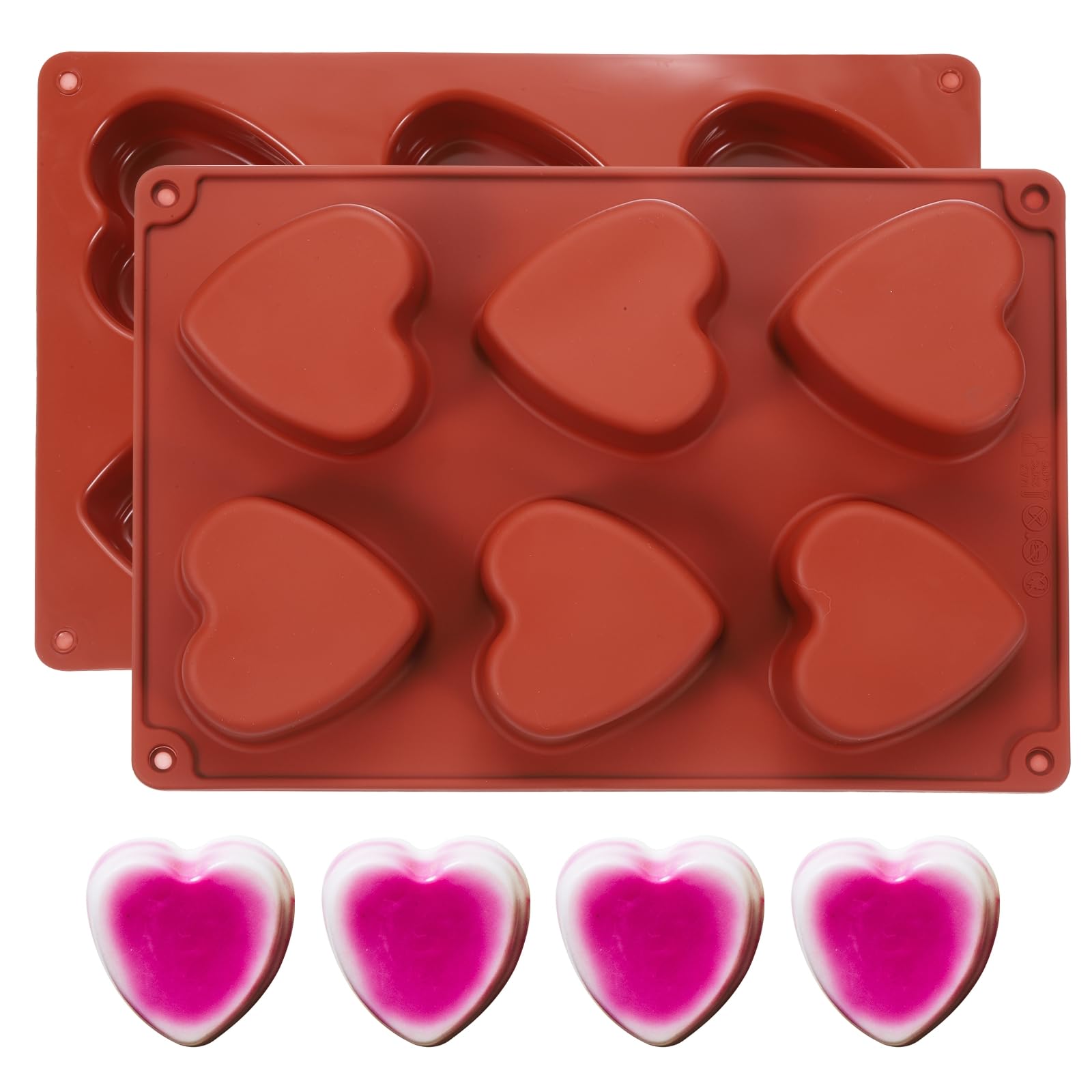 Moule à chocolat 3D en forme de coeur pour réussir vos desserts de Saint-Valentin