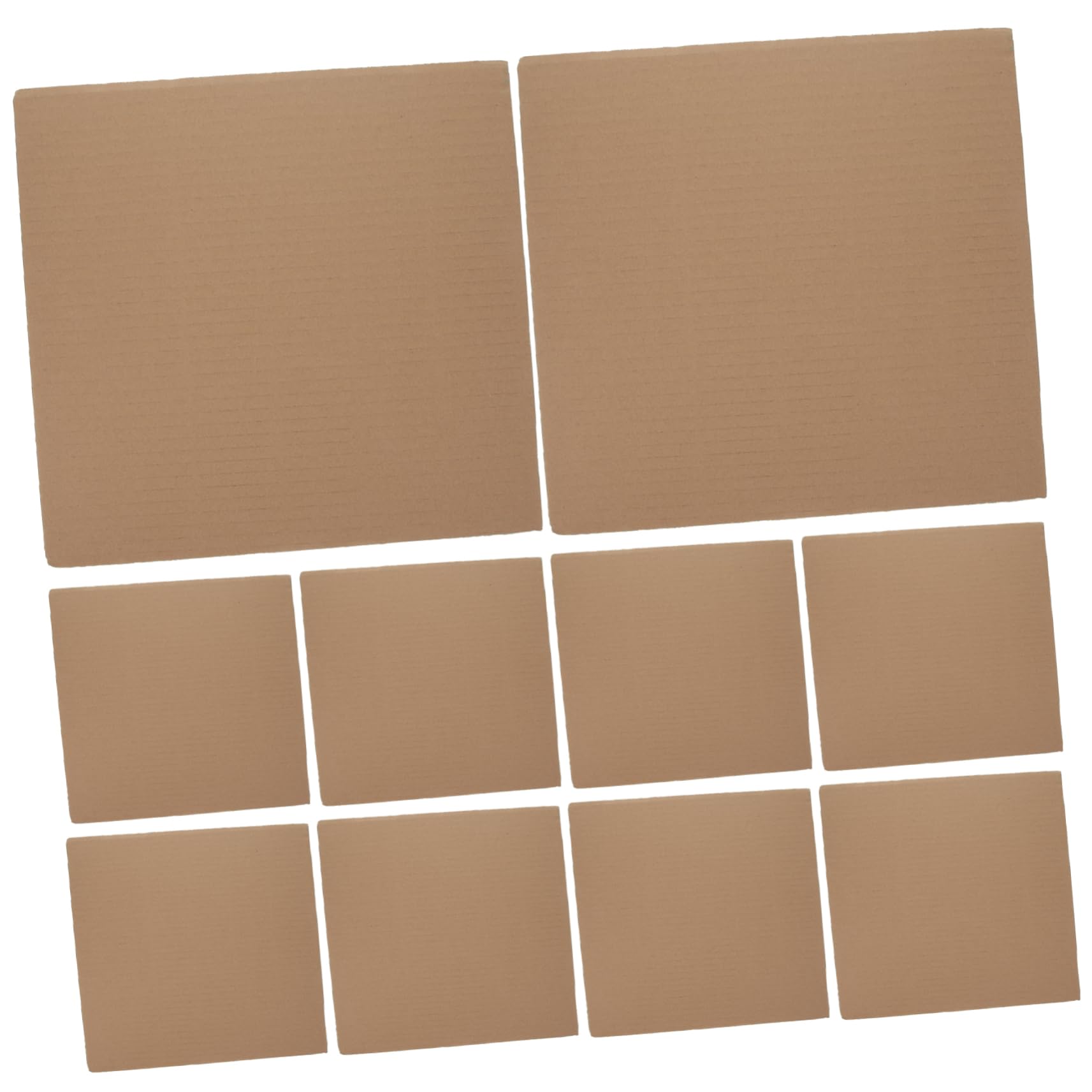 Feuilles de carton ondulé double face épaissi pour pliage et bricolage DIY