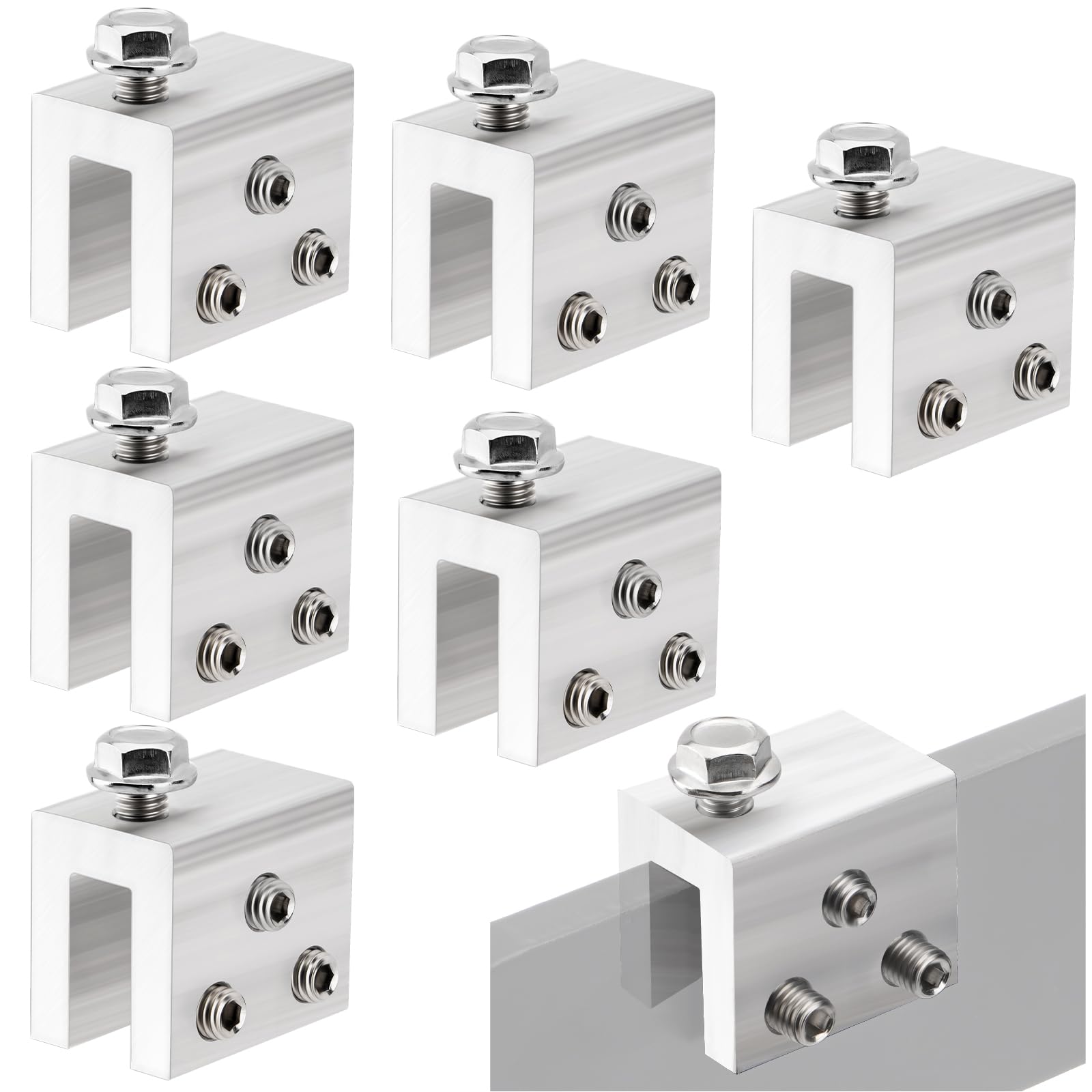 6PCS Standing Seam Roof Clamps