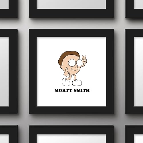 Miniatura 3 de Trends International Gallery Pops Cartoon Network Rick and Morty - Póster de pared de Morty Smith Big Head, 12 x 12 pulgadas, versión enmarcada en