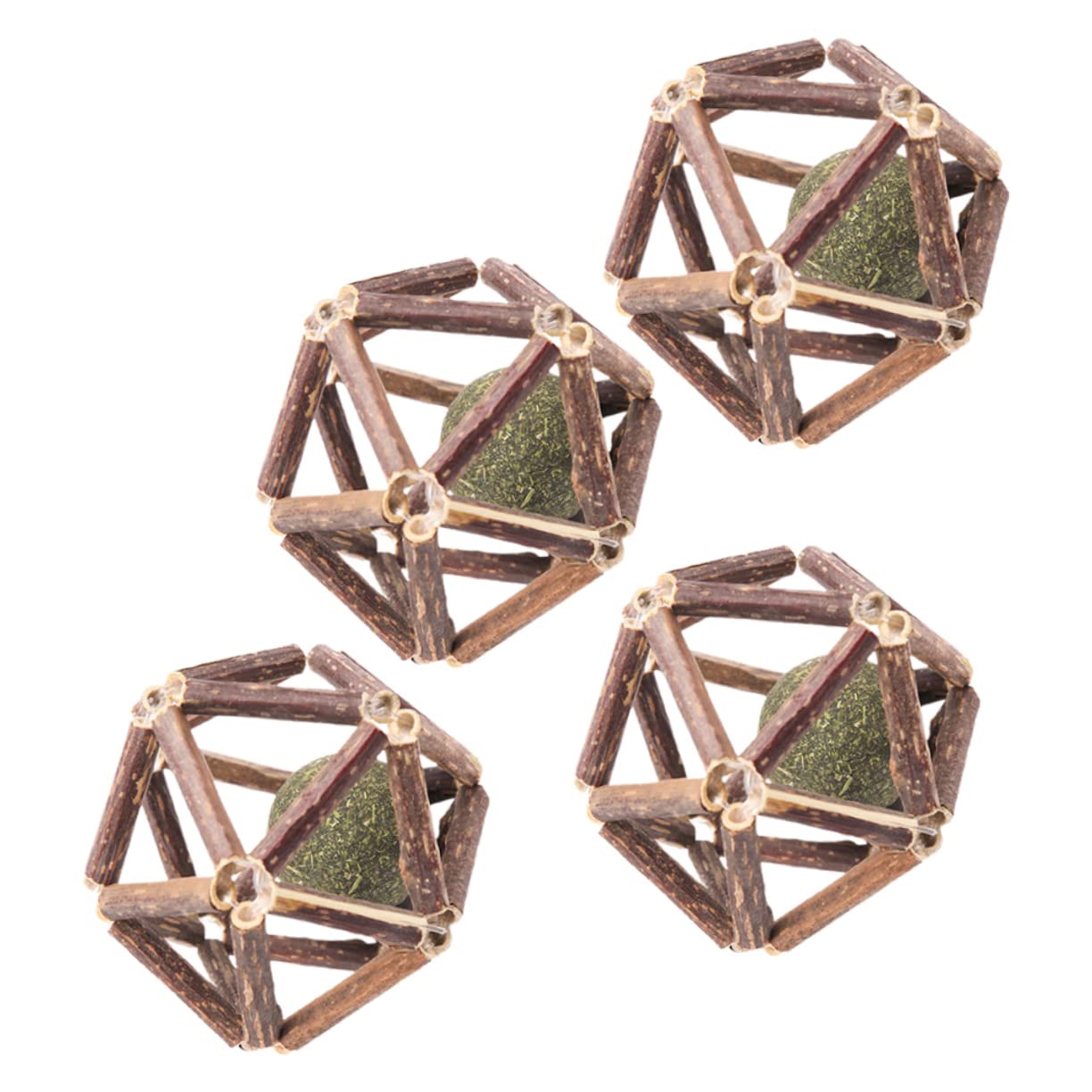 Kisangel 12piezas Juguetes De Molar para Gatos Catnip Bolas De Actinidia Polygama para Limpiar Dientes y Relajar Tu Mascota Juguetes Naturales para Gatos Medianos