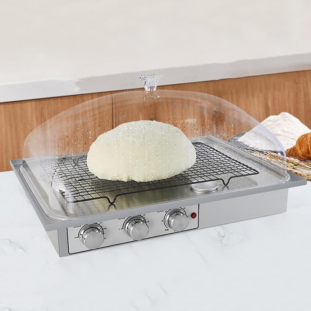 étuve De Pâte avec Chauffage pour La Cuisson - Boîte De Levée avec Réglage De L'humidité/température/minuterie - Idéal pour Le Pain Et La Fermentation - Kit D'équipement De Cuisson