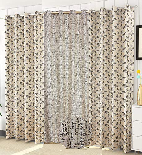 See full amazon price history chart for DEVSANG Jacquard 2 Leaves and 1 Texture Eyelet Door Curtain Set of 3-7ft, Brown DEVSANG Jacquard 2 Leaves and 1 Texture Eyelet Door Curtain Set of 3-7ft, Brown (B08263ZZK4) Amazon Price History, Amazon Price Tracker