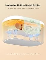 Vista 3 de Momcozy Nuevo calentador de toallitas para bebé, dispensador de toallitas de gran capacidad compatible con 60-80 piezas, calentamiento rápido de 10