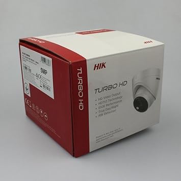 DS-2CE71H0T-PIRLO 5MP PIR アナログセキュリティカメラ、4イン1 TVI/CVI/AHD/CVBS、CCTVセキュリティ監視BNC出力2.8mmワイドエンジェルレンズ、EXIR 6.5フィートIR距離、ストロボライトアラーム、IP67定格。
