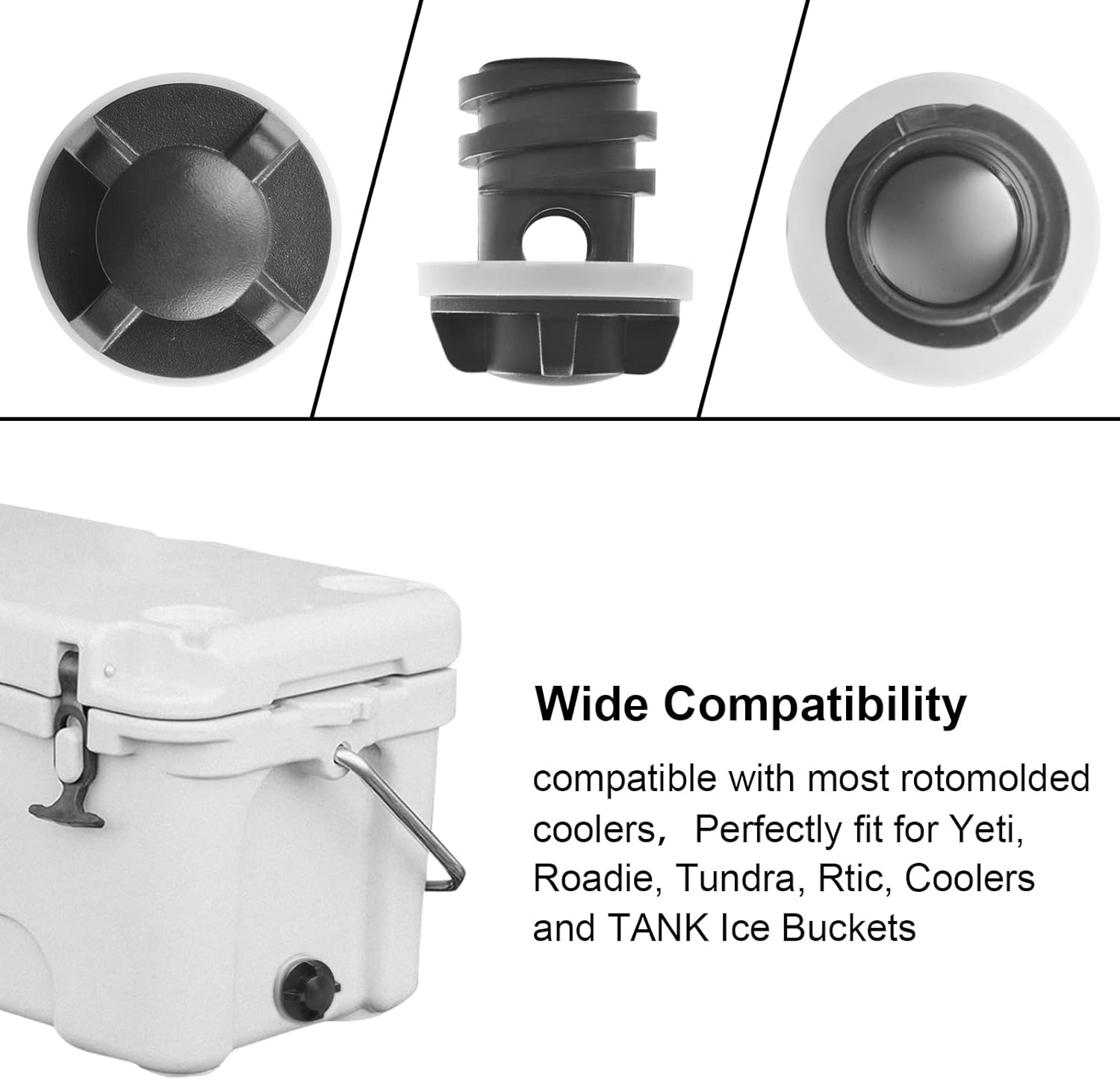 Buy Broadsheet 2 Pcs Cooler Plug Replacement for Yeti, Drain Plug for