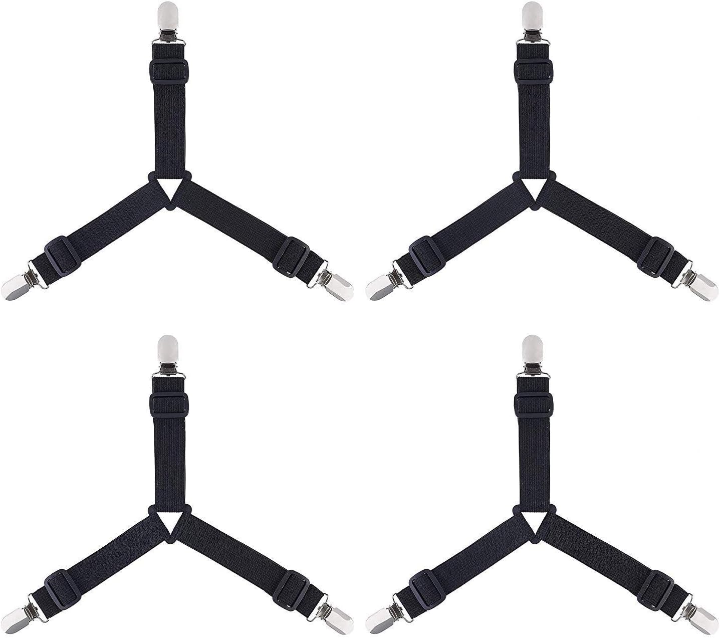 4Pcs/Lot Adjustable Bed Sheet Clips Cover Grippers Holder Mattress