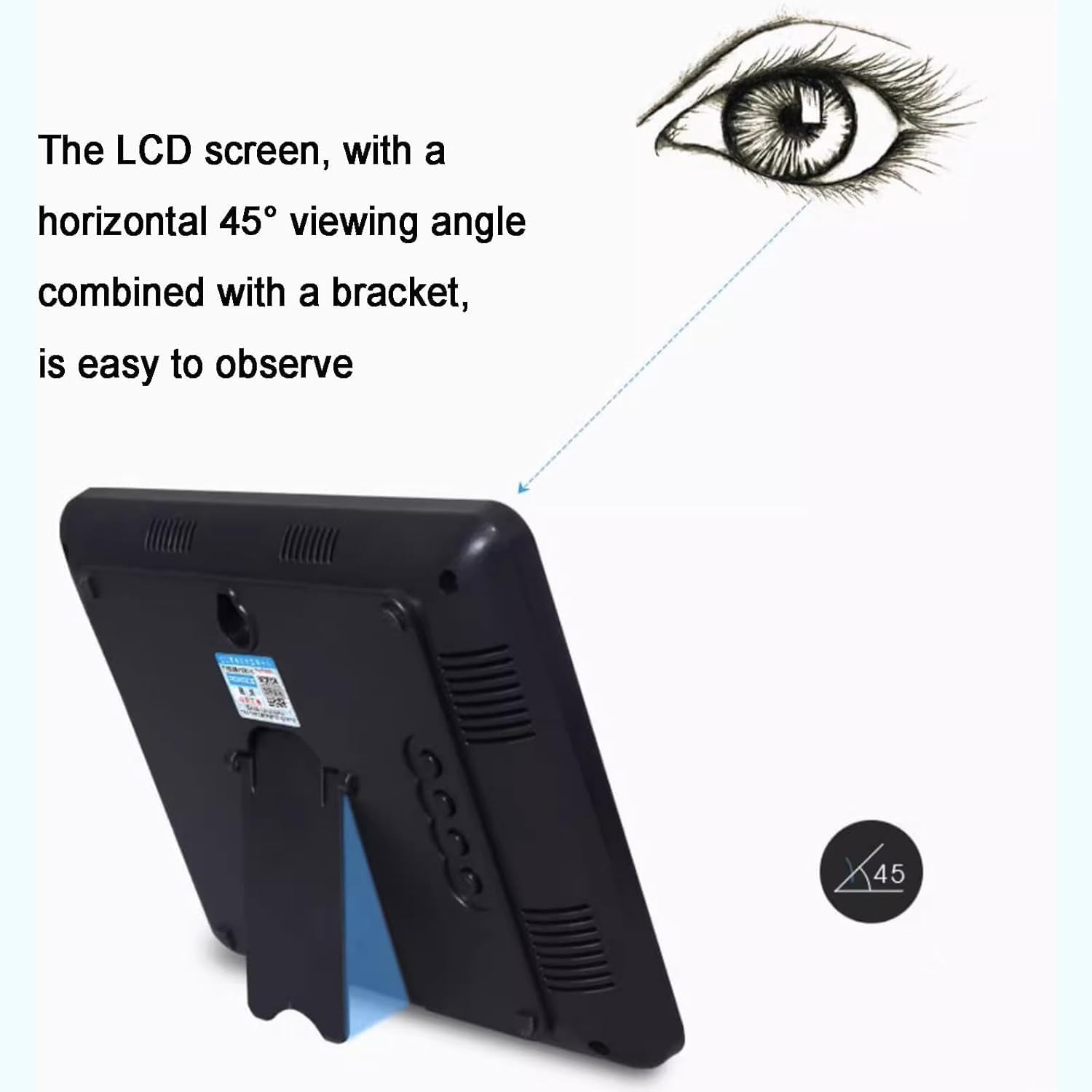 Misuratore Di Umidità Della Temperatura Digitale, Monitor Di Umidità Della Temperatura Da -40-100 ℃ 0-99% RH, Con Sensore Da 3 M, Staffa, Con Display a Grande Schermo a LED, Per Interni/esterni, Indus
