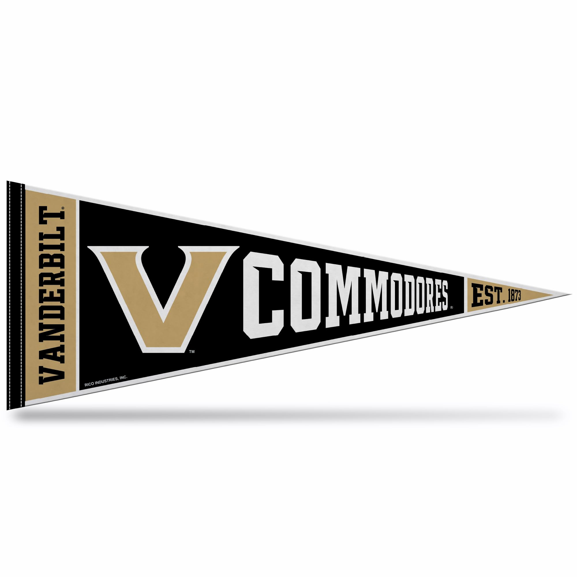 Rico Industries NCAA Exclusive 12" x 30" Felt Wall Décor Pennant - Great for Home/Bed Room/Man Cave Décor