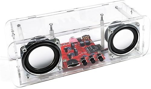 GeekLJT Kit de soldadura de altavoz compatible con Bluetooth, kit electrónico de bricolaje de amplificador estéreo, kit de altavoces para proyectos