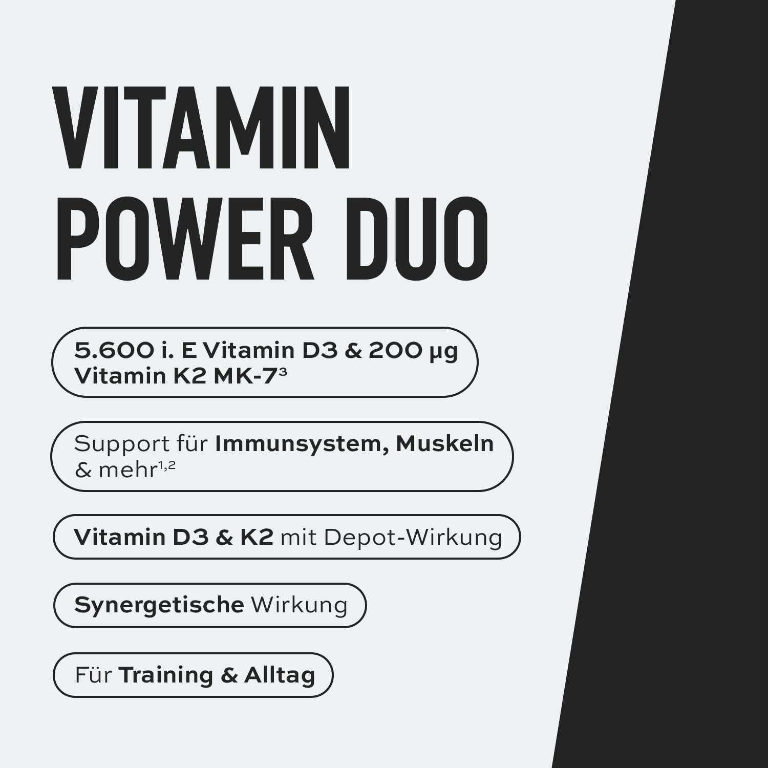 ESN Omega-3, 300 Kapseln + Vitamin D3 + K2, 120 Kapseln | Bundle aus hochdosiertem Fischöl, Vitamin D3 und K2