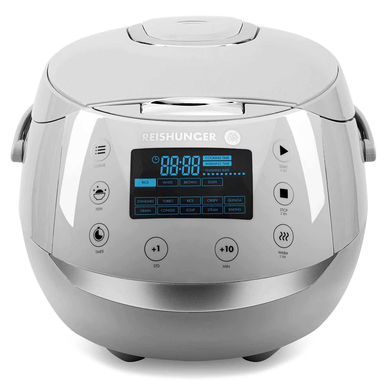 Buy Reishunger Digital Rice Cooker and Steamer in Grey with Keep Warm