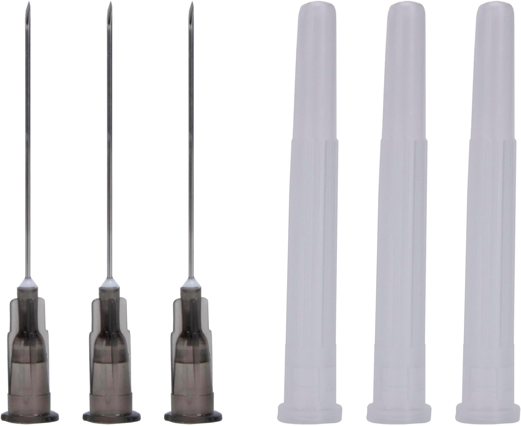 Generic 100 Pack Sterile Disposable Injection Needle with Cap for Scientific and Industrial Dispensing Needle Accessories (22G X 1.5in)