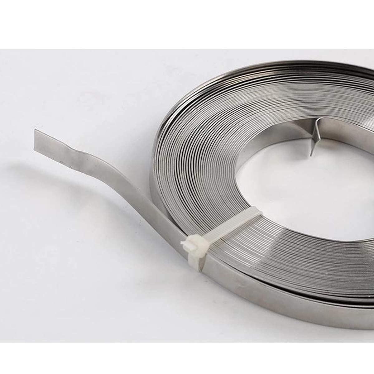 Largeur de 19mm(3/4 po) 304 en Acier Inoxydable Outils de Courroie de Bande de Cerclage pour Cerclage, Bobine épaisse de 0,03", Rouleau de 100 pieds