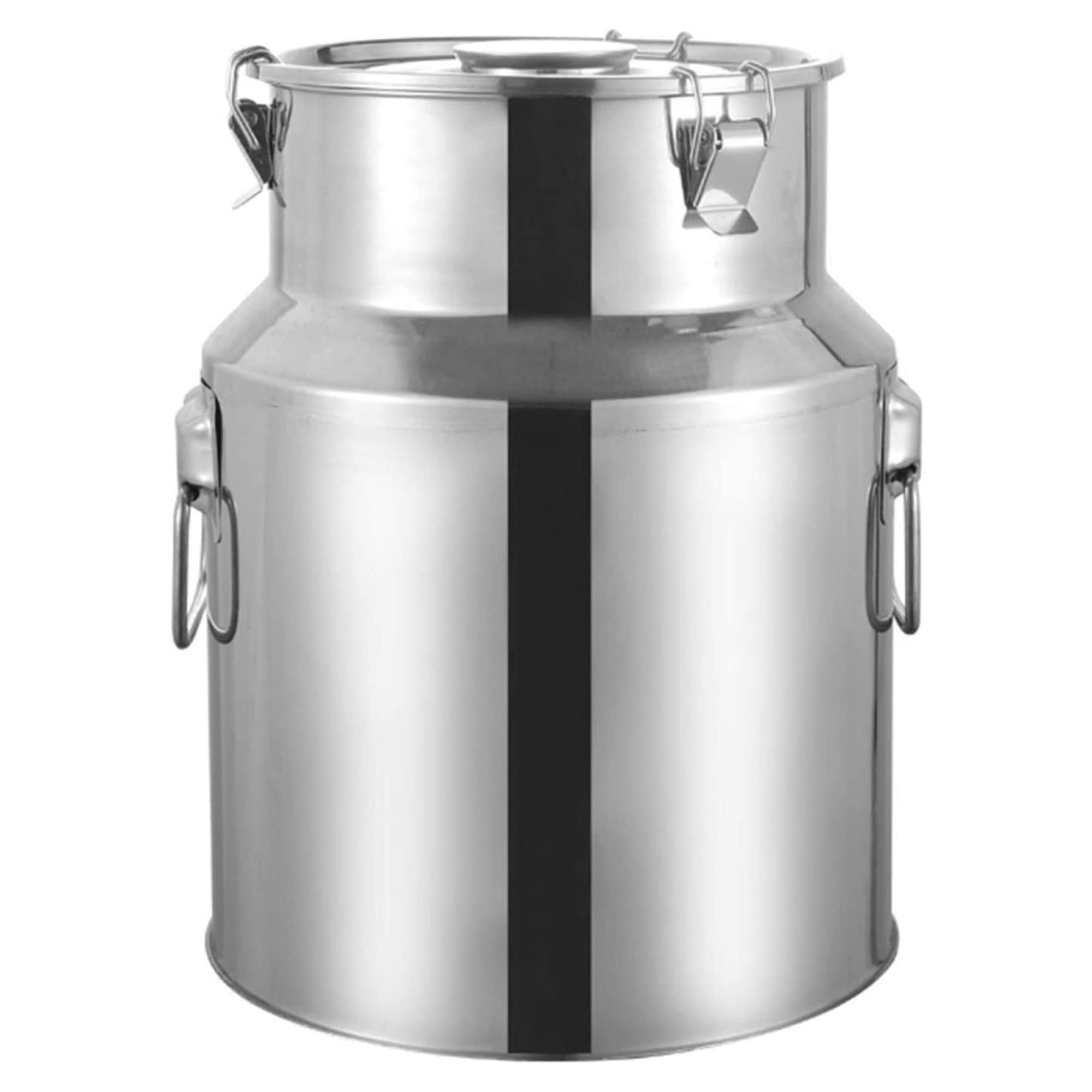 Sjdopulse 201 Stainless Steel Water Bucket, Airtight Milk Can Wine Pail Tea Storage Canister For Liquid And Solid Storage/Transporting / 5L
