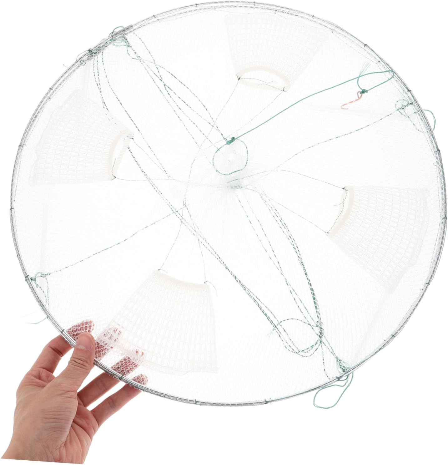 Multi-Functional Crawfish Trap Net Collapsible Fishing Bait Trap for Crab Shrimp Fish Sturdy Lightweight Design for Freshwater Fishing Easy to Use