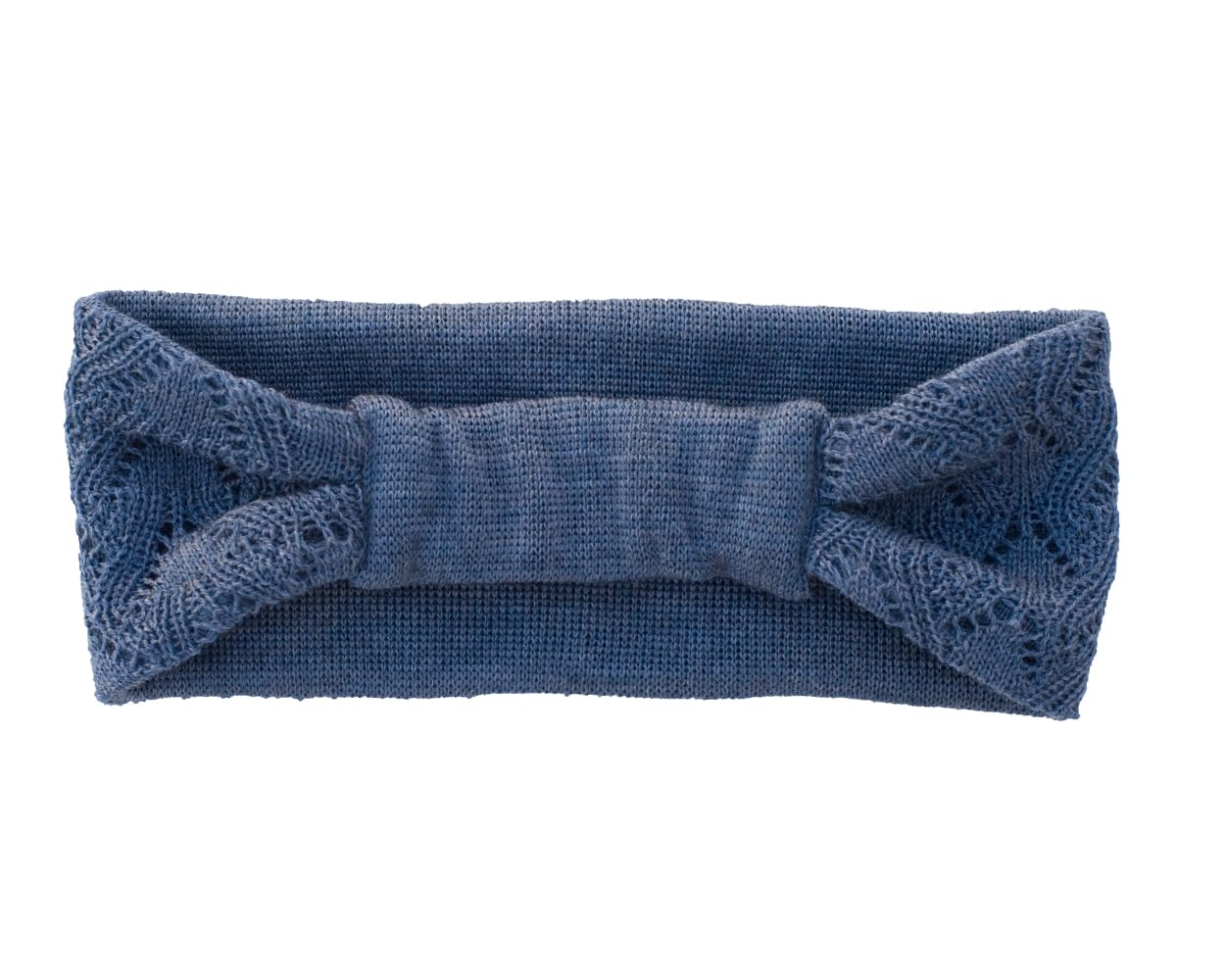 Invero, Fascia per capelli Merino, Marie, 100% lana (jeans)