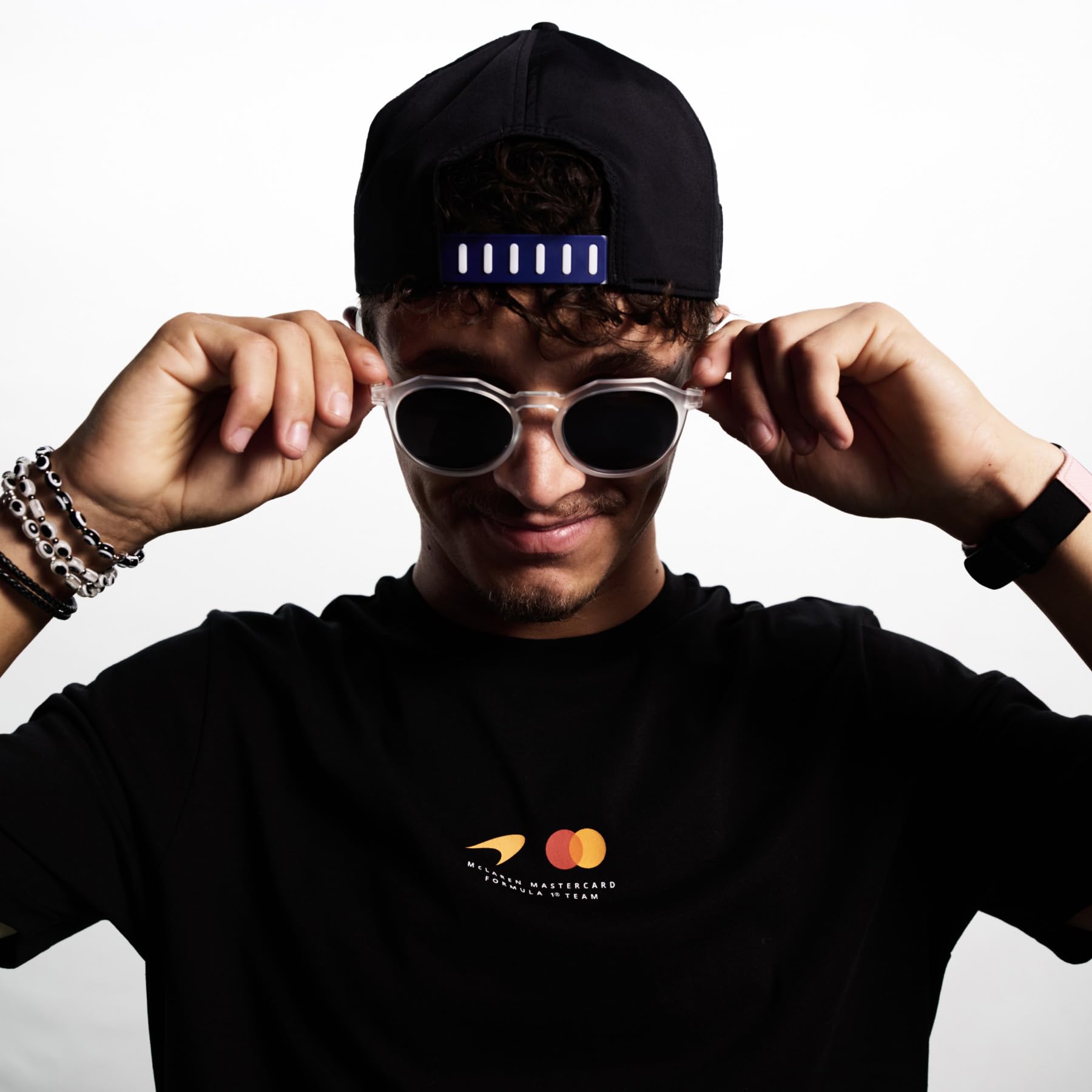 PUMA Erwachsene McLAREN Racing Lando Norris Replica Baseball-Cap OneSize, Black | Offizielle lizenzierte Replica-Sammlung, Wie getragen von Lando Norris, Gebogene Krempe mit Snapback-Befestigung hinten