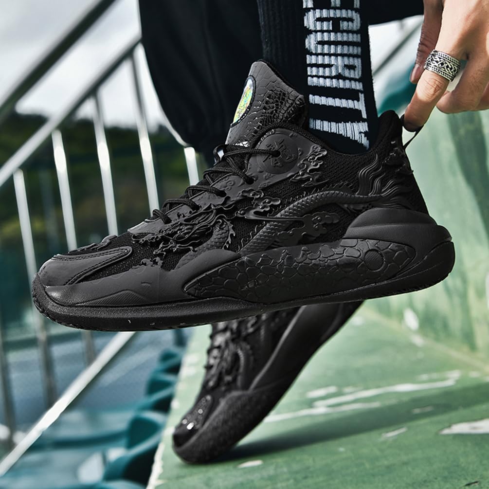 Męskie buty do koszykówki, buty sportowe, lekkie, oddychające, amortyzujące wstrząsy, męskie buty do koszykówki, do biegania, sportowe trampki, Mt D21, 45 EU