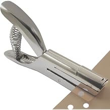 Heavy Duty Hole Punch - Single Hole Puncher for ID Cards & PVC Materials, Handheld Hole Punch with Confetti Collector for Paper, Plastic, Cardboard, Photos6mm-1/4
