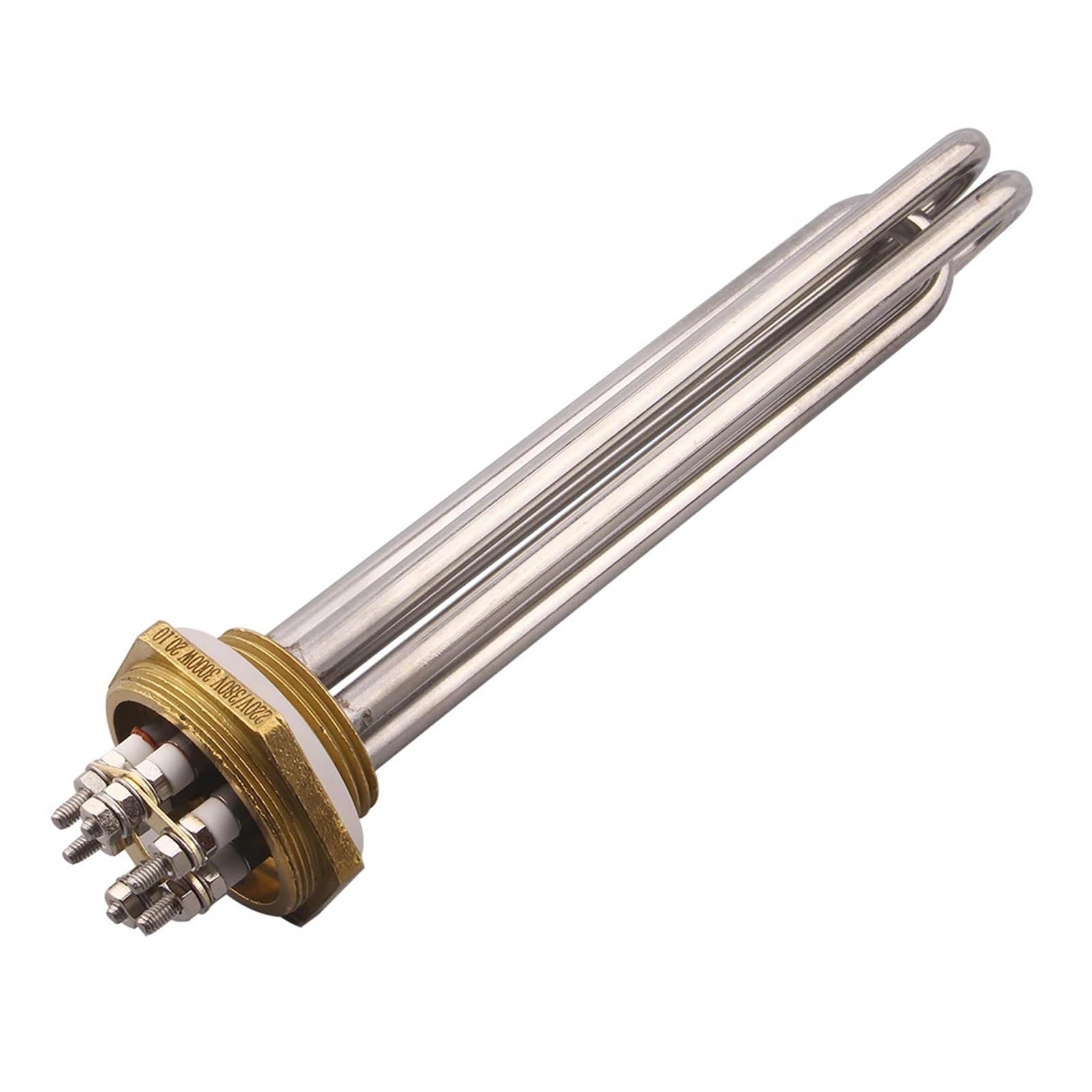 Resistenza riscaldante elettrica 220V/380V DN32/DN40 SUS304(DN32,220V,12KW 340mm)