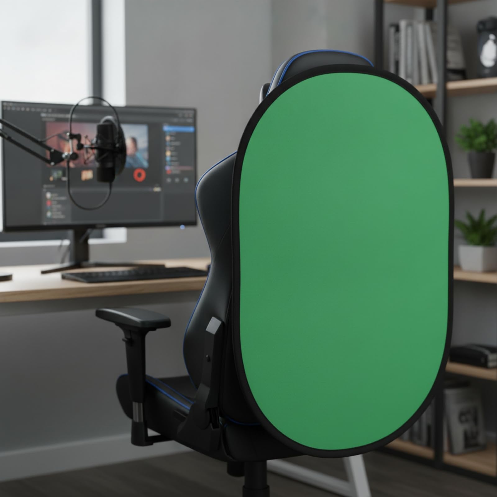 Schermo Verde Pieghevole Portatile Pannello Chiave Cromatica Key Leggero Schermo Verde per Riprese Video, Casa, 150 200cm