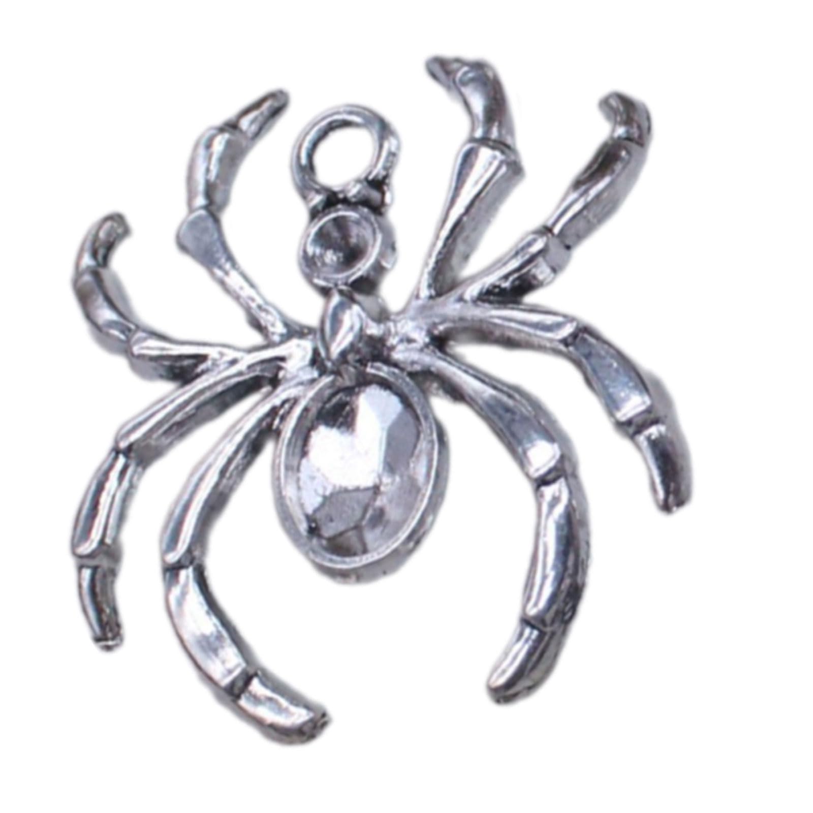 Tsophreniq Crown Styles Metal Spiders Embellishment with Crystals Detail Sewing Accessories for Creative Art Applications Crowns Alloy Spiders Accessories