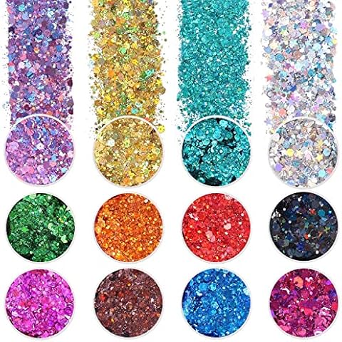 LICOOL GLITTER Holographic Chunky Glitter Set Cover