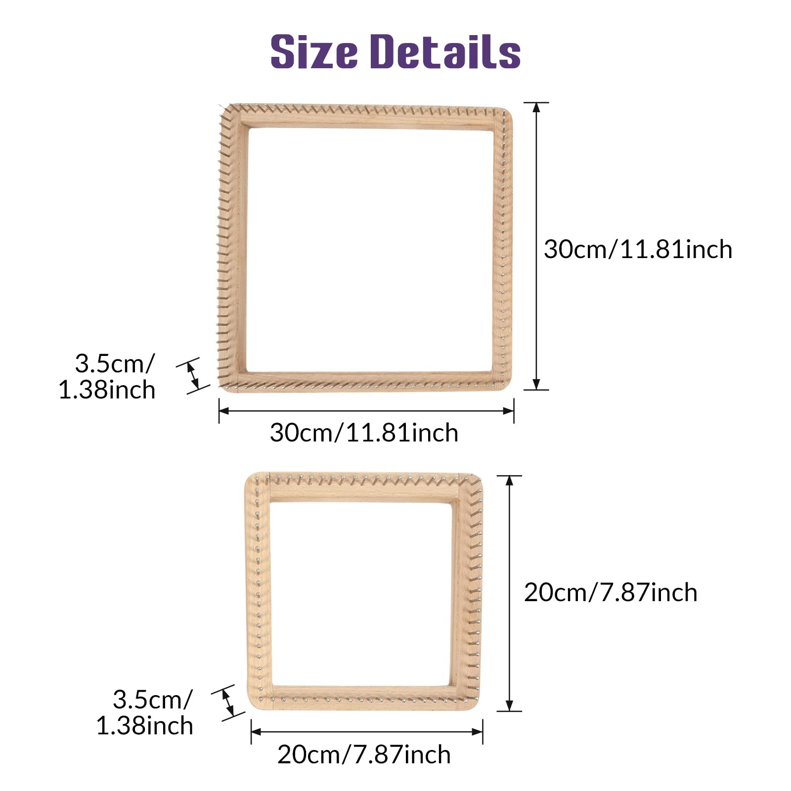 Tableau Rond Point Bois Fixe Pour Tricot À La Faire,30 x 30 cm