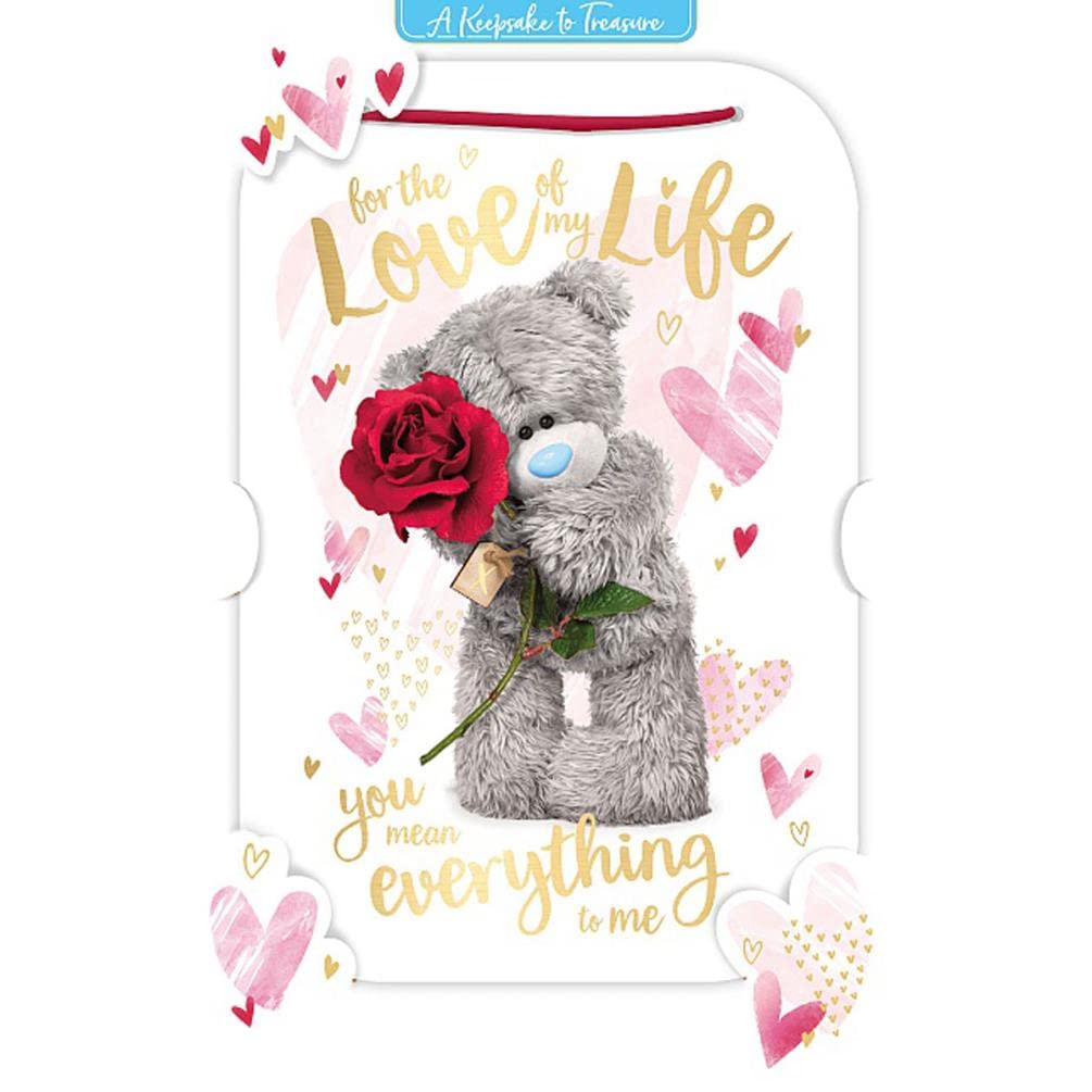 3D Holographic Keepsake Love Of My Life Me To You Valentine's Day Card