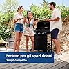 Campingaz Barbecue a gas Compact 3 LS Dualgas con fornello laterale | 7,5 kW | Carrello grill a gas con 3 bruciatori | Sistema a doppia alimentazione: gas naturale e GPL | Coperchio con termometro