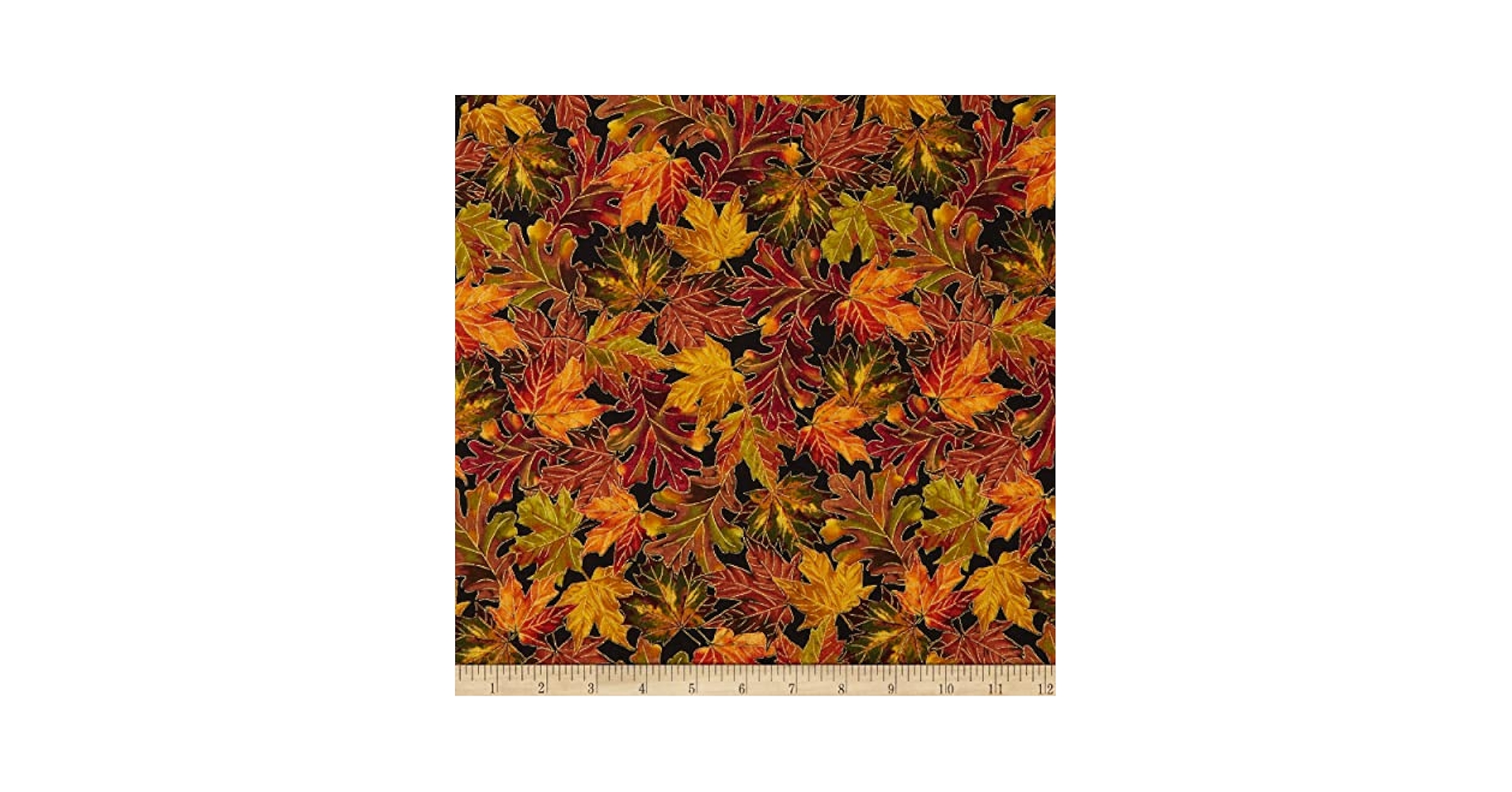 Amazon.com: Timeless Treasures Metallic Autumn Leaves