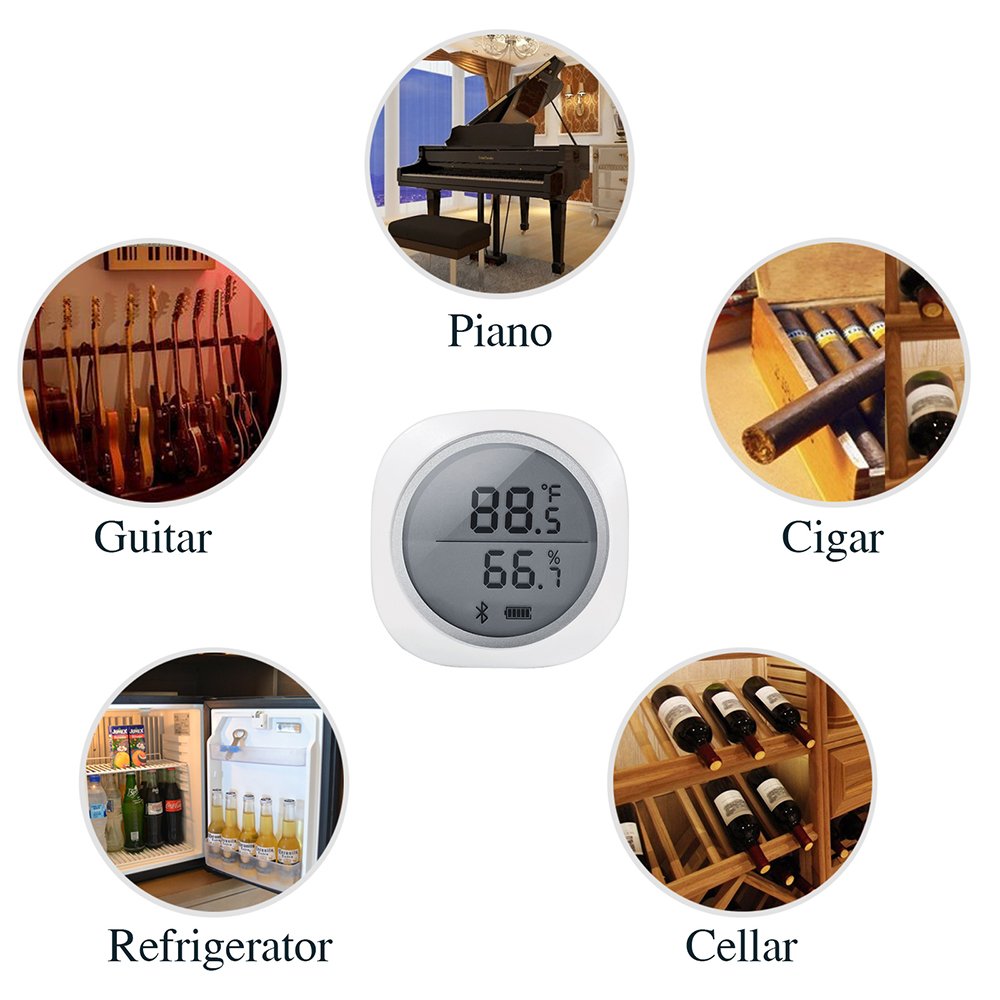 Inkbird IBS-TH1 Plus Thermomètre Hygromètre Numérique Bluetooth avec Sonde pour Terrarium Cave