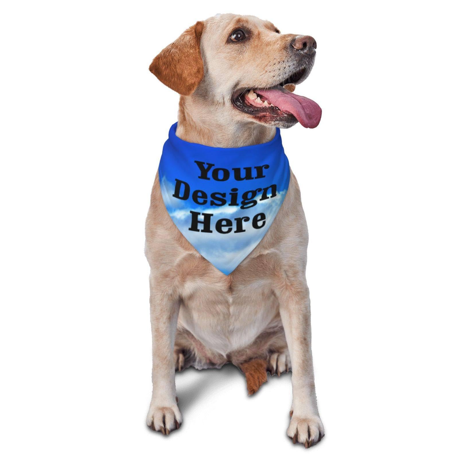Pañuelo para Perro, Bufanda Personalizada con Baberos con Foto/Texto para Sus Mascotas, Pañuelo para Perro Personalizado, Bufanda Triangular Lavable para Perros Pajaritas para Mascotas Y Perros Peq